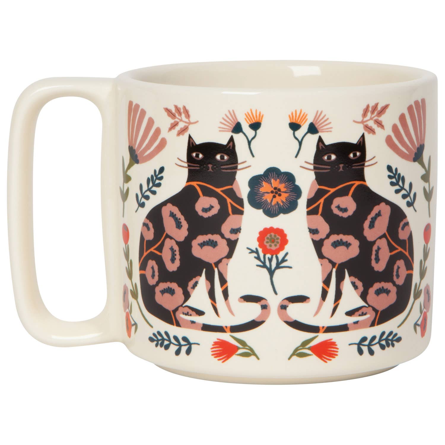 Not too big, not too small - this mug is just the right size to fill your cup with some inspiration. Part of the Catbloom collection, this design offers a cat&#39;s eye perspective of these sly stewards of gardens.