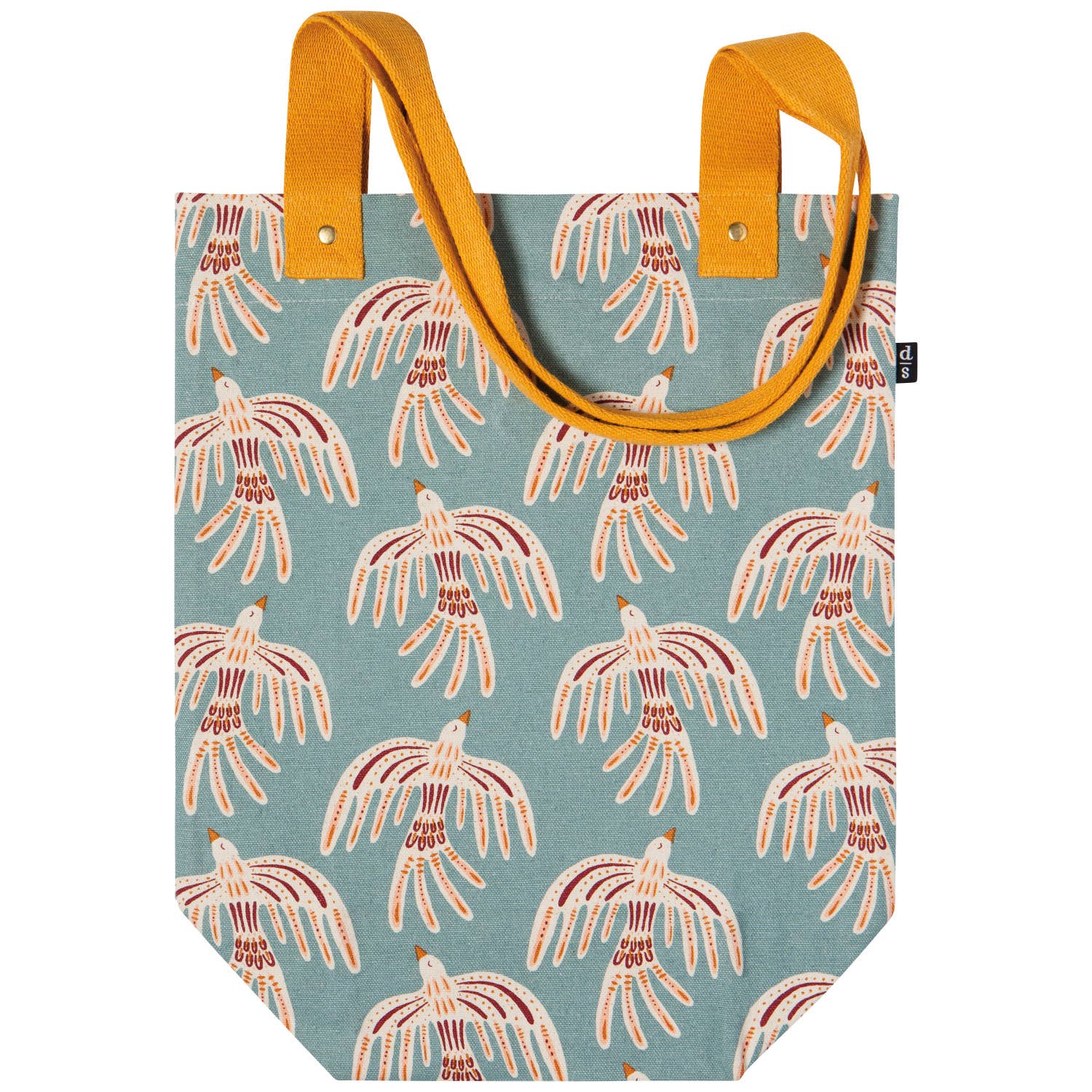 Lightweight and sturdy, this Plume Studio Tote by Danica Studio features reinforced handles and a bold feather design inspired by nature's beauty.