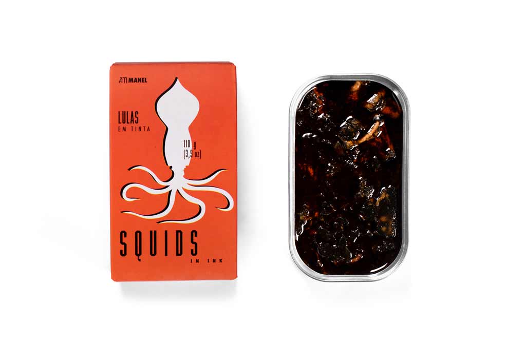 Tender squid in rich squid ink sauce, hand-packed in Spain. Perfect for paella, risotto, or toast. Bold, briny flavor in every bite. Conservas at its best.