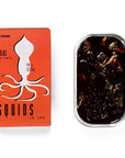 Tender squid in rich squid ink sauce, hand-packed in Spain. Perfect for paella, risotto, or toast. Bold, briny flavor in every bite. Conservas at its best.