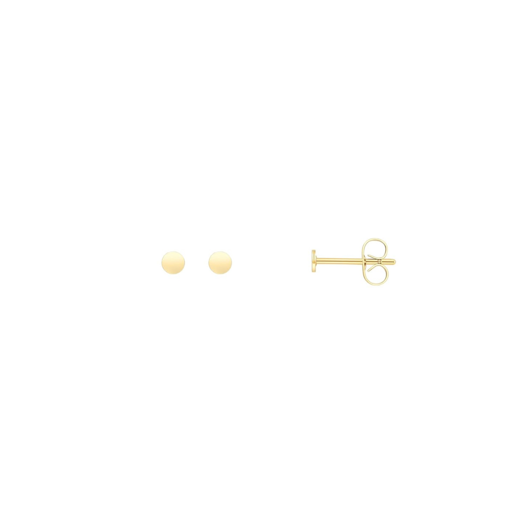 Stud Earrings | Tiny Gold Circles