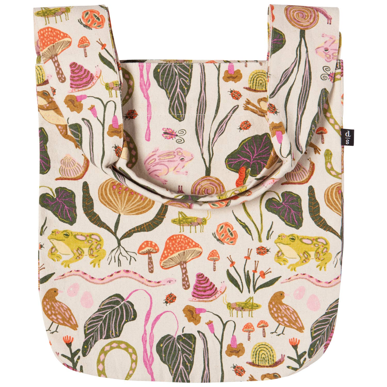 The Gardenland Tote Bag blends comfort and style with its square shape, extra-wide handles, and inside pocket for convenience. Featuring a captivating garden print.