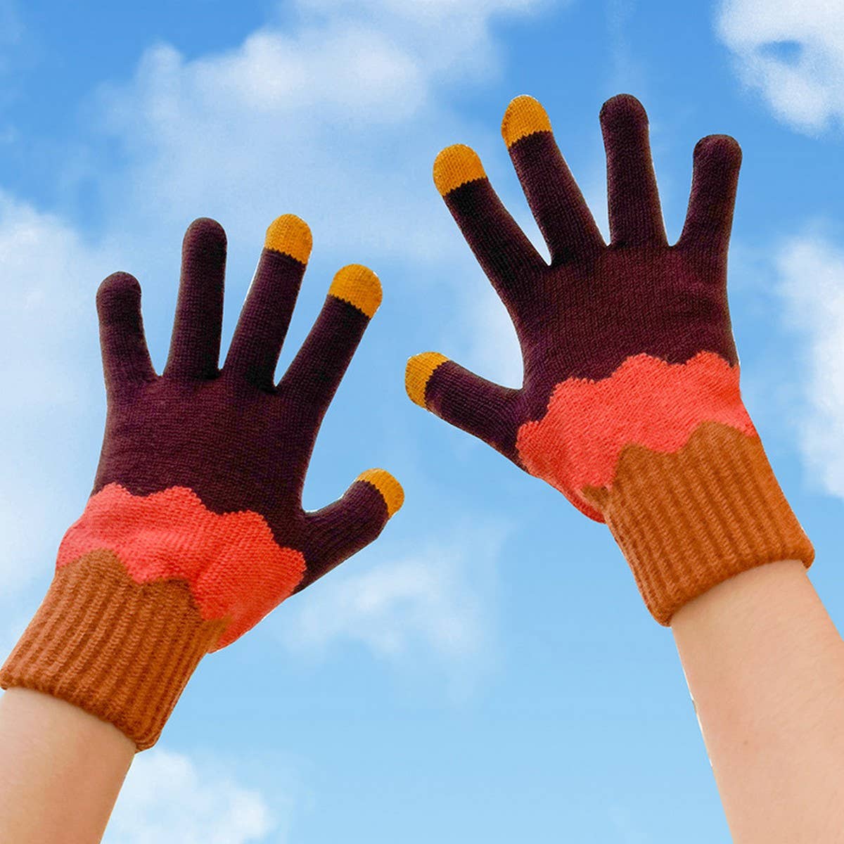 Stay cozy without missing a beat with these touchscreen knit gloves. Made from soft, high-content acrylic fiber, they keep your hands warm while letting you use your phone or tablet with ease. Comfortable, lightweight, and versatile, they’re perfect for chilly days, commuting, or casual winter outings.