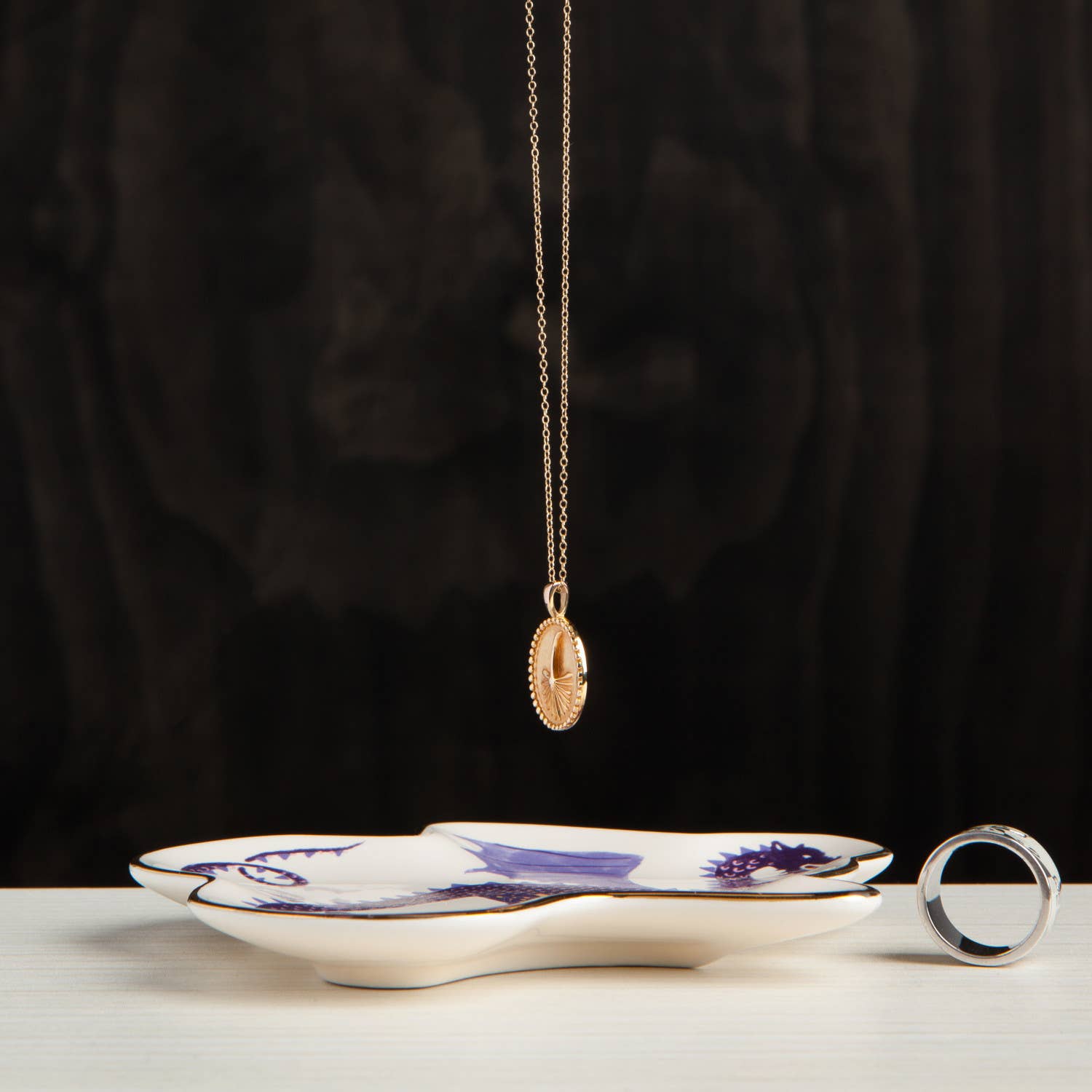 A stylish catchall for keys, jewelry & more. Part of the Ember collection by Danica Studio, it features a bold dragon illustration that symbolizes strength, adventure, and timeless ambition.