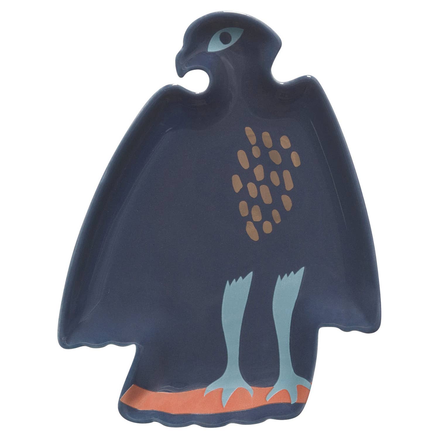 Keep your treasures safe with the Danica Studio Eagle Trinket Tray. Featuring a watchful bird and bold brushstrokes, this petite tray redefines small storage with style and function.