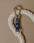 Tuxedo Carabiner Keychain | Leather and Solid Brass