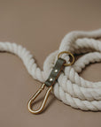 Tuxedo Carabiner Keychain | Leather and Solid Brass