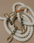 Tuxedo Carabiner Keychain | Leather and Solid Brass