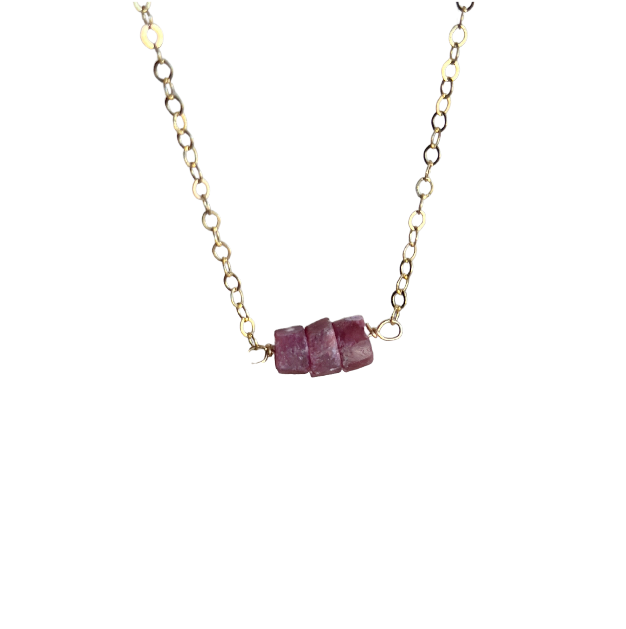 Fracture Gemstone Necklaces (Various) | Tiny