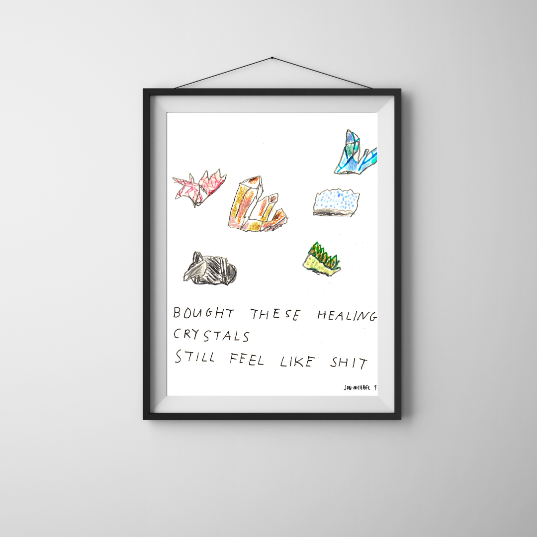 Art Print | Healing Crystals