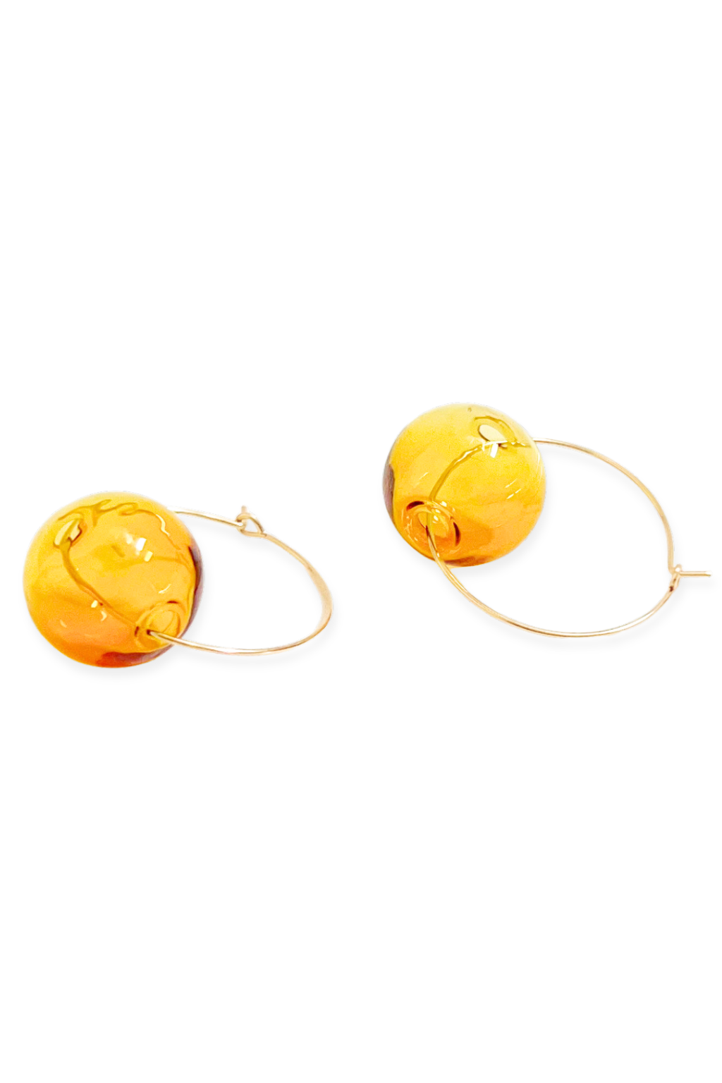Zee Hoop Earrings | Blown Glass &amp; 14k Gold Fill