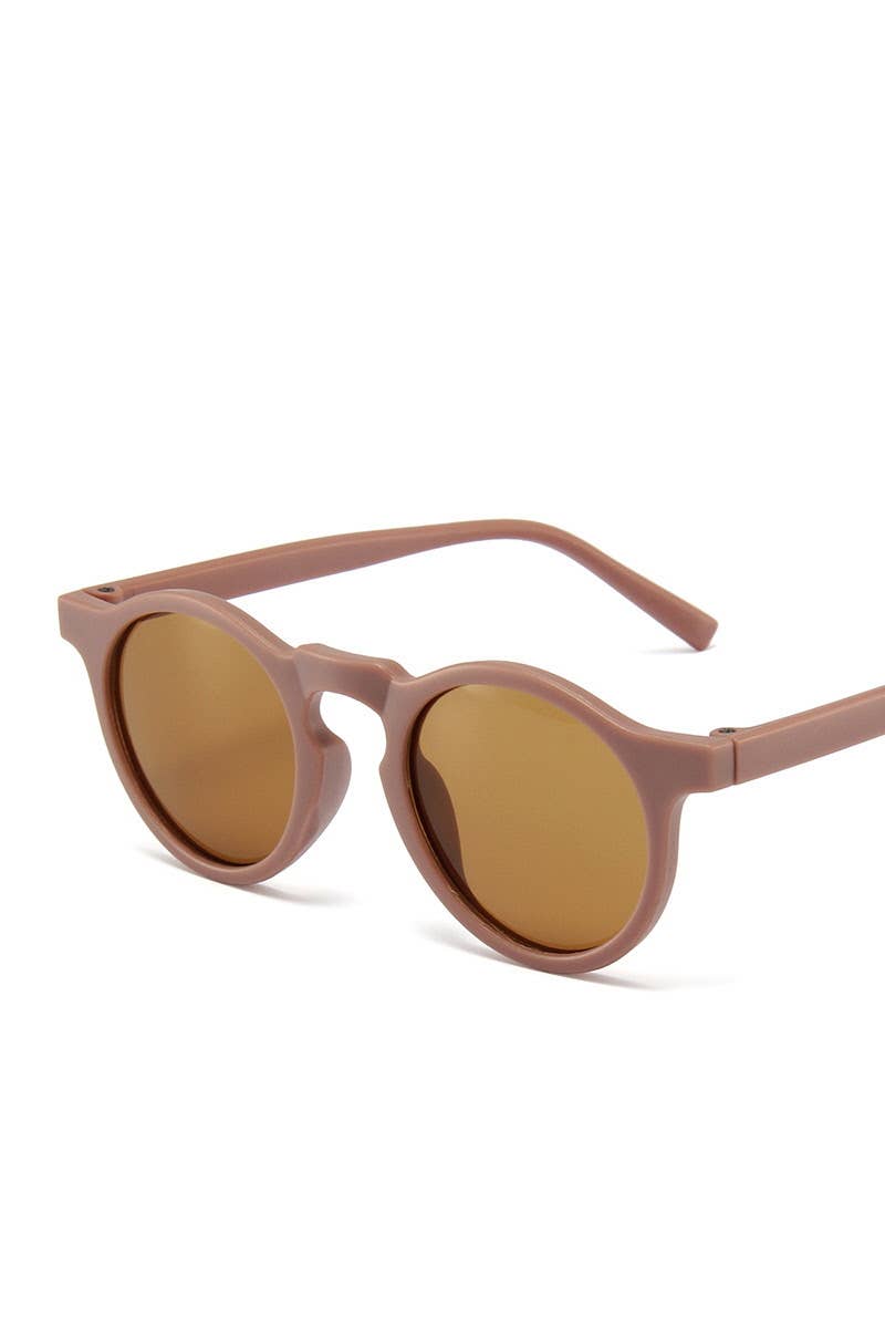 Sunglasses | Apricot Round Shaped