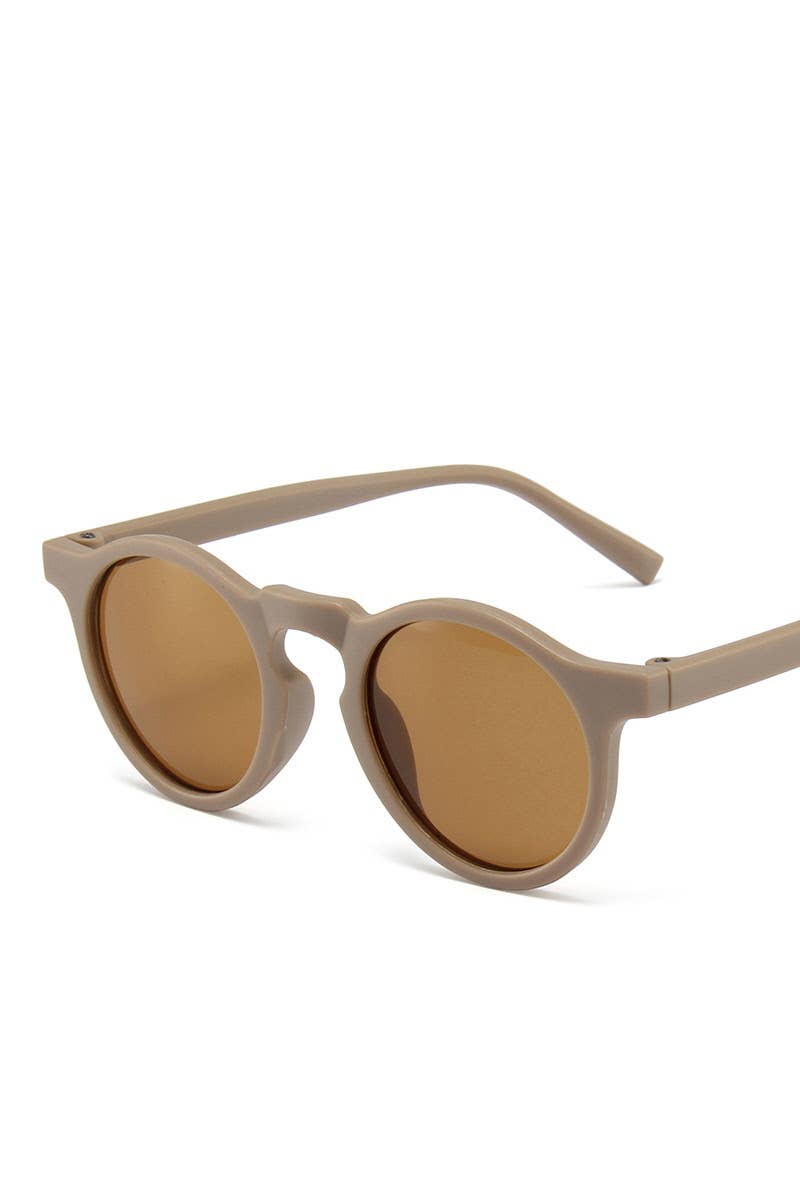 Sunglasses | Apricot Round Shaped