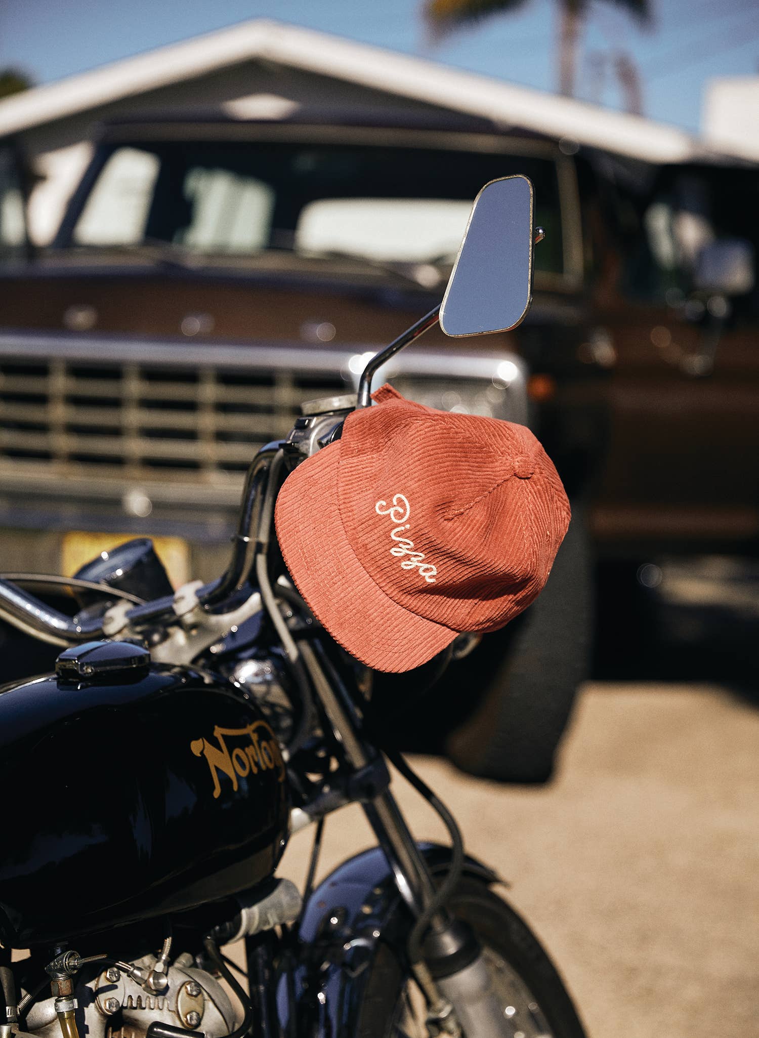 Corduroy Chainstitched Pizza Hat