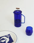 Cobalt Glass French Press