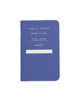 3.5x5.5" Embossed Soft Cover Notebook (3pack) | Dot Paper | Navy