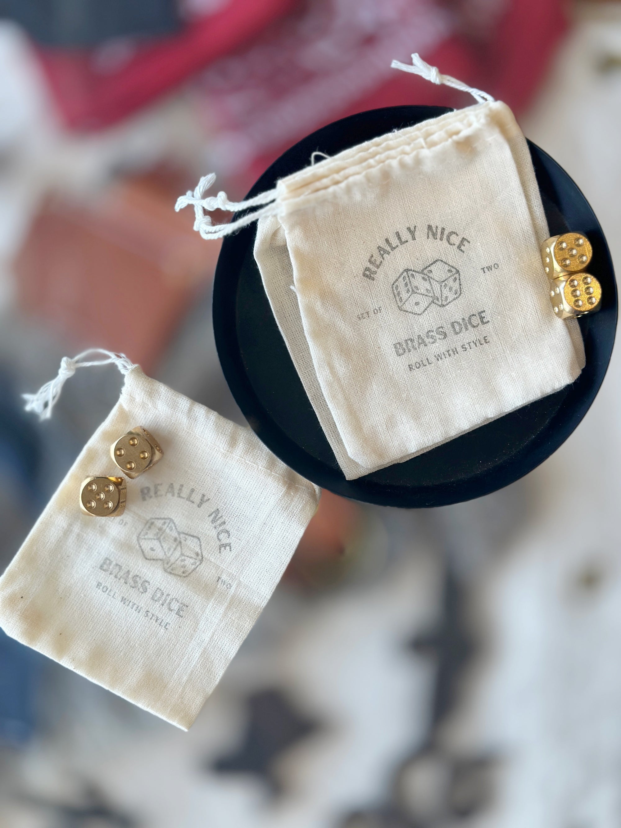 Really Nice Brass Dice | Set of 2