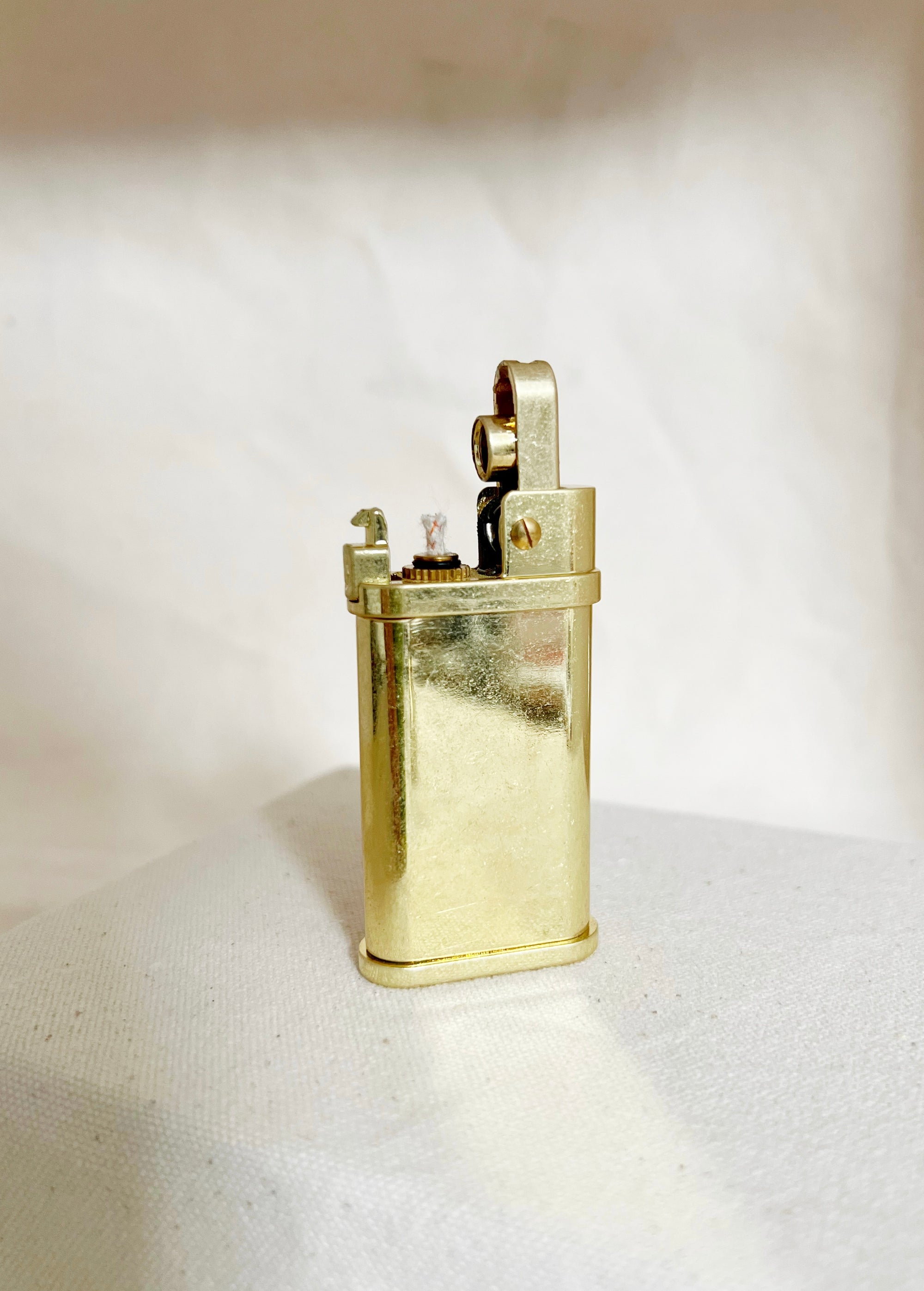 Trench Lighter | Brass Flip Top