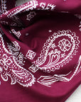 Wine Sketchy Paisley Bandana