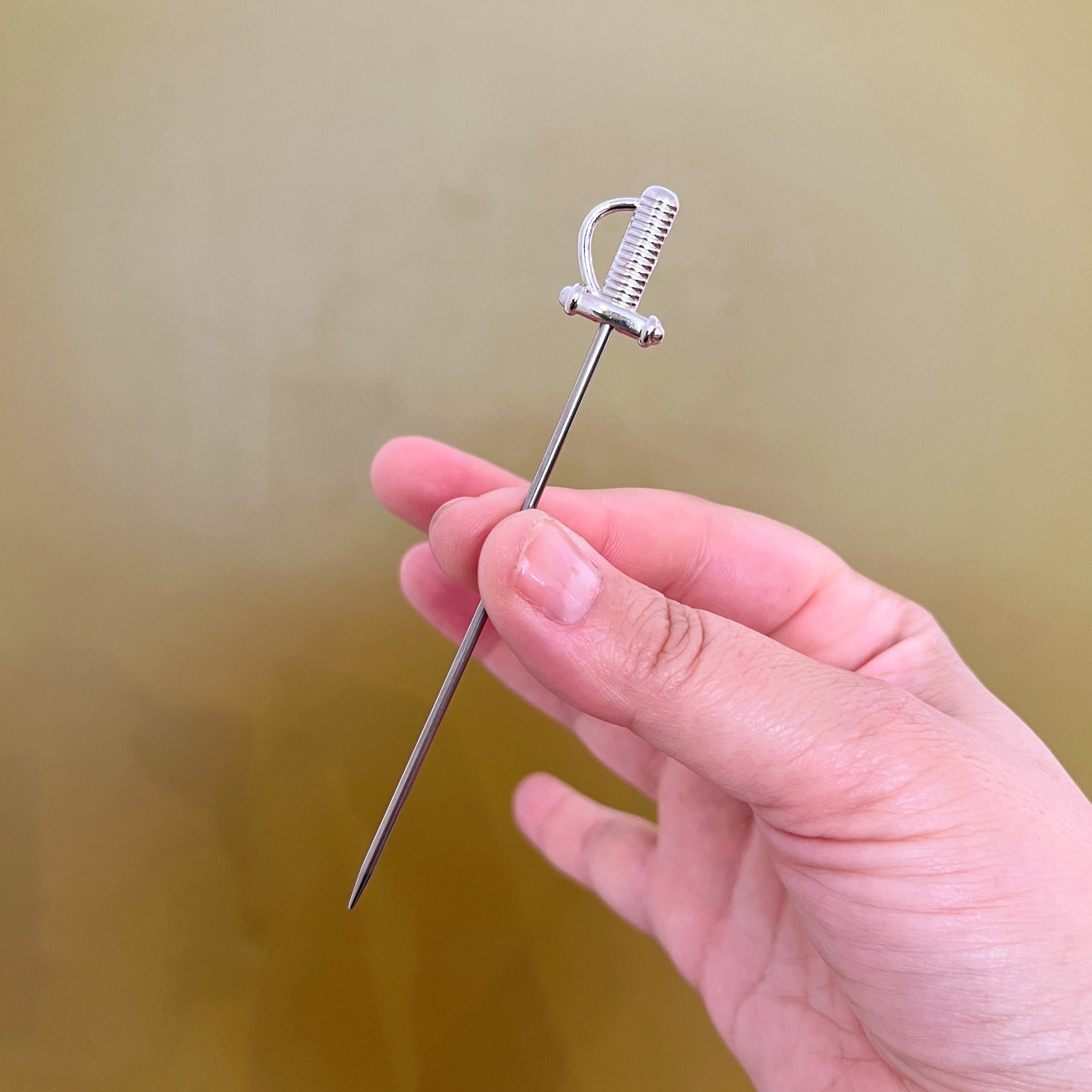 Cocktail Pick | Silver Sword, Goose or Horse