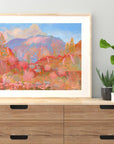 Art Print | Southwestern Pastel Landscape