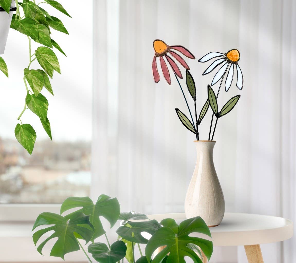 Stained Glass | Three Leaf Stem