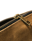 Waxed canvas zipper tool bags in tan, olive, navy and black