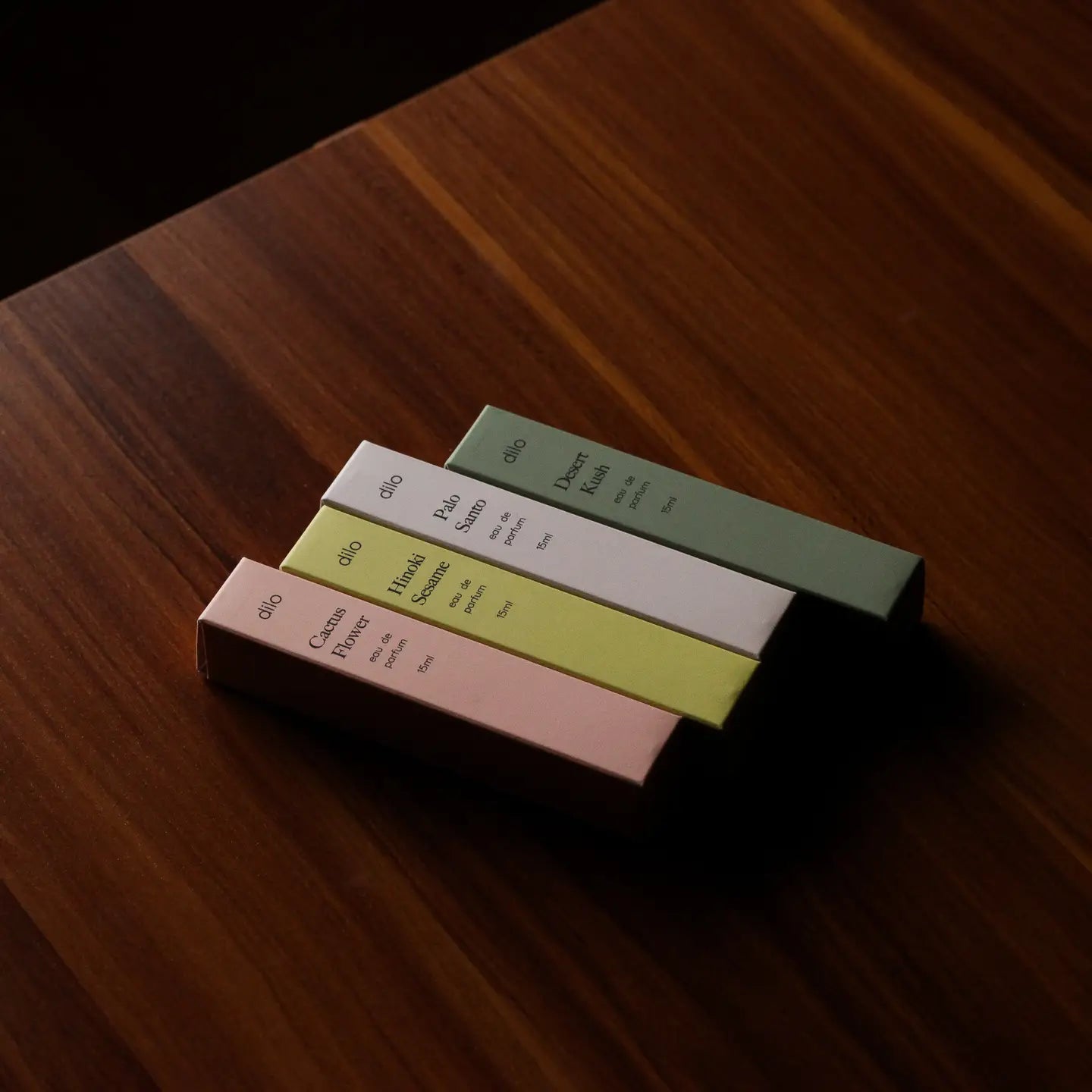 Elevate your senses with Dilo's unique fragrances—15ml fine mist sprays, expertly crafted in Philadelphia for a bold, personal scent experience.