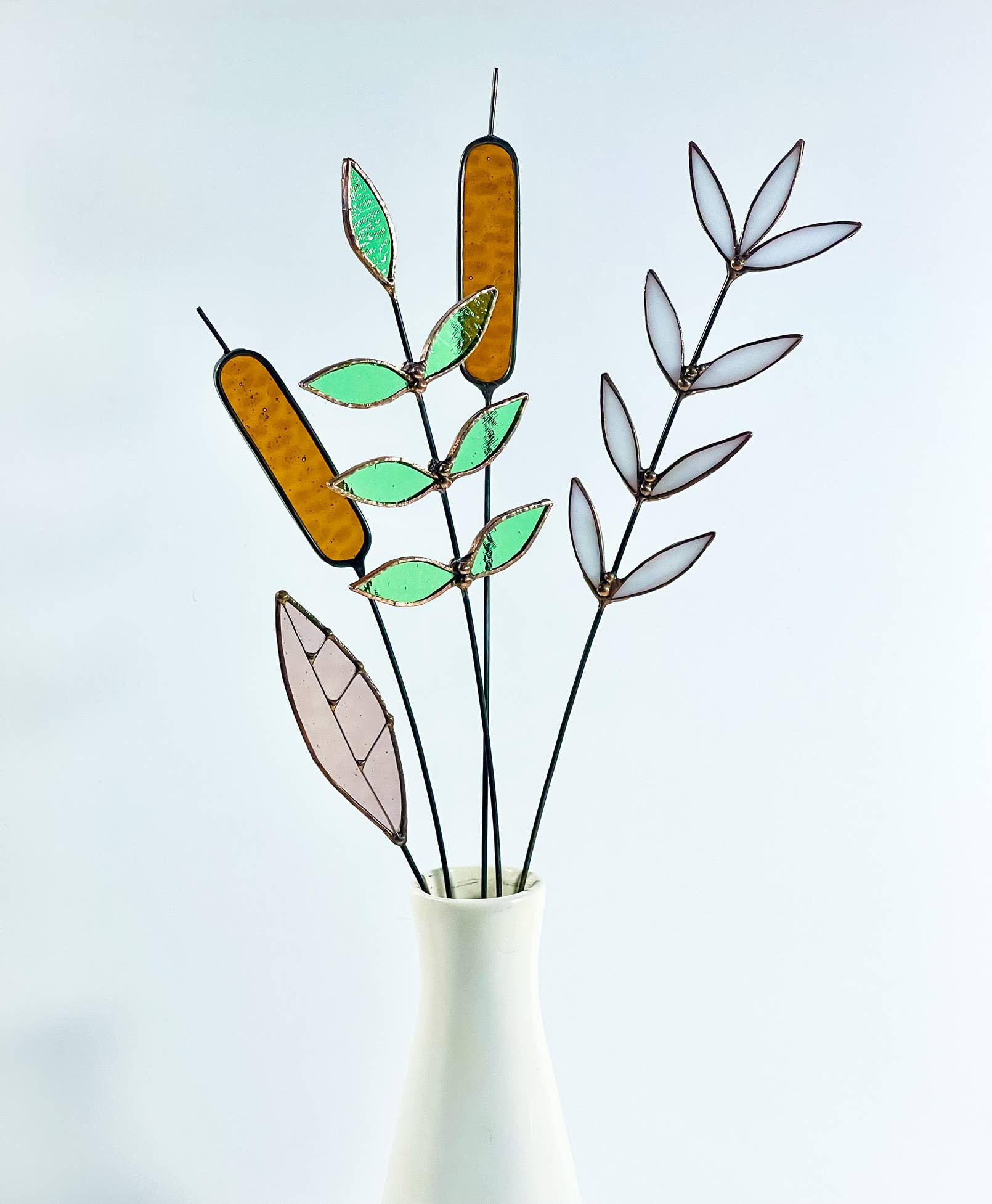 Stained Glass | White Wildflower
