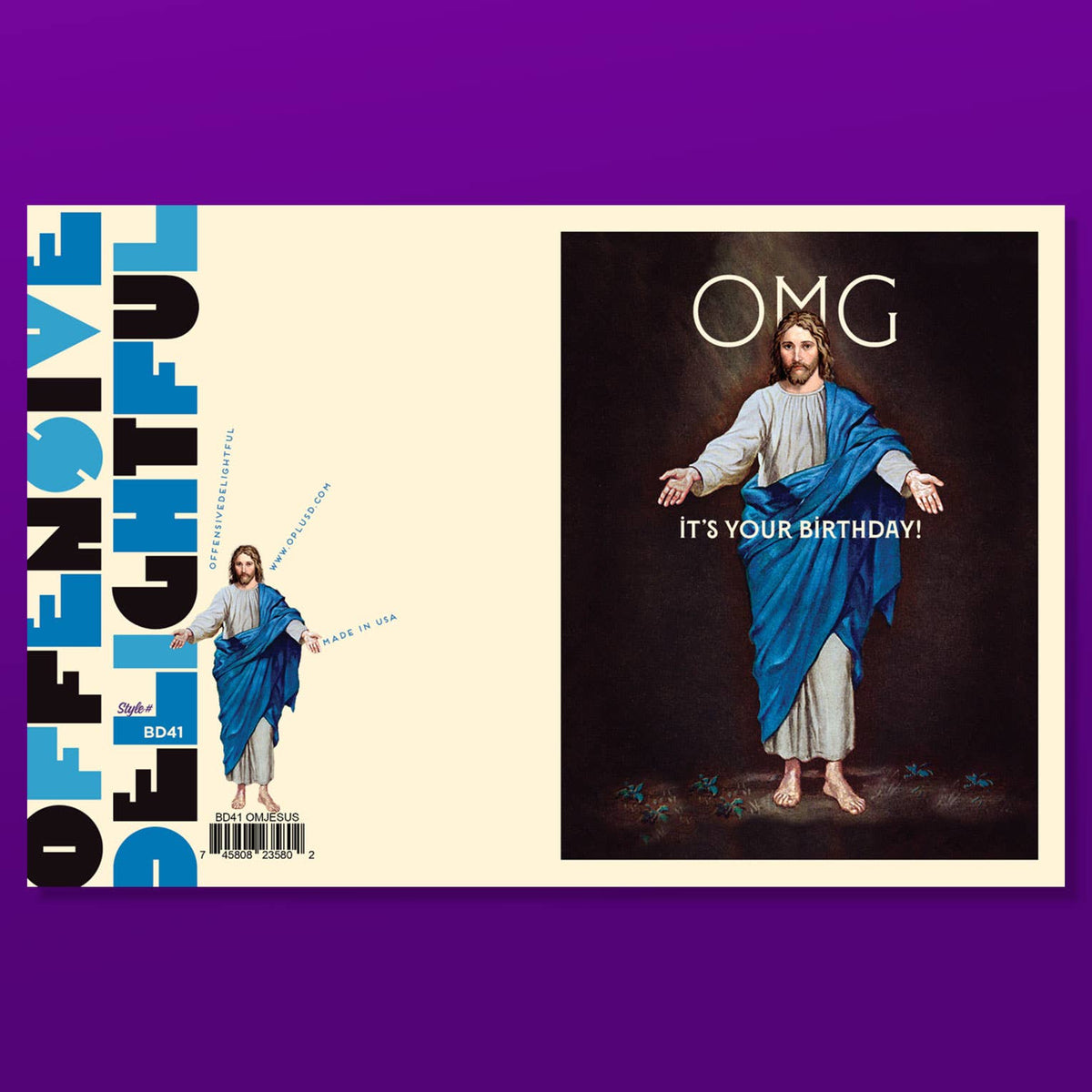 Greeting Card | "OMG! It's your birthday!" Jesus