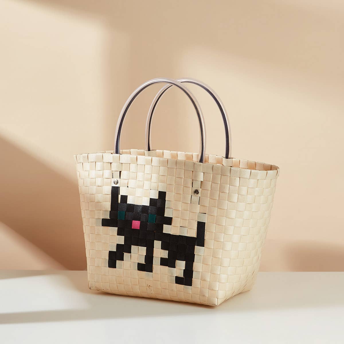 Handwoven Cat Totebag