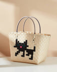 Handwoven Cat Totebag