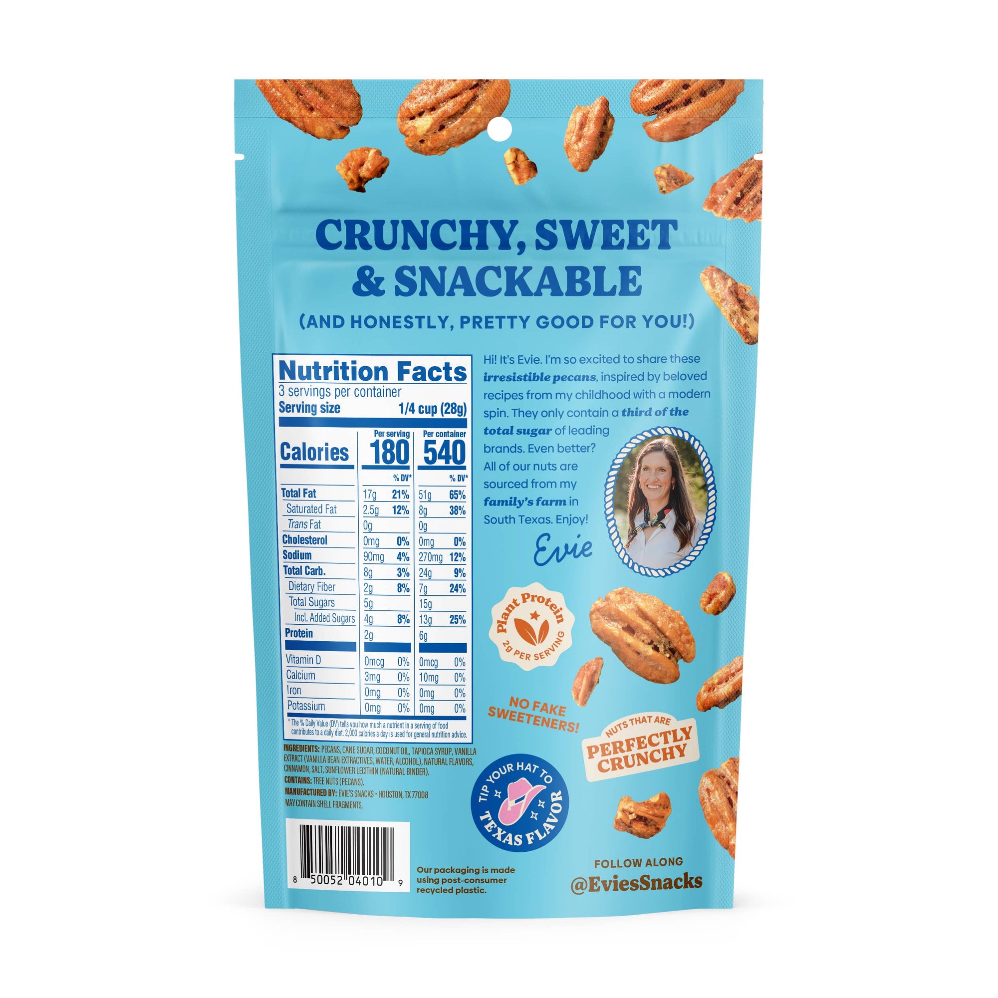 Evie's Snacks | Brown Butter Rum Candied Pecans