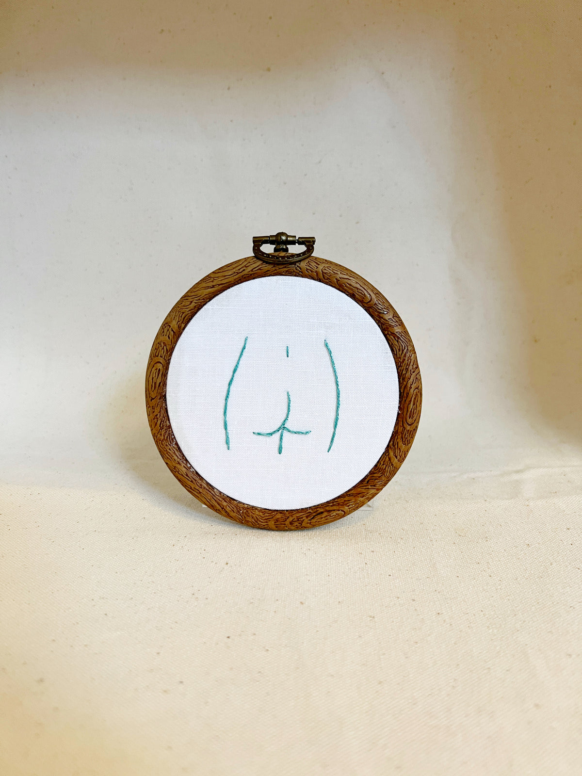Her Butt | Framed Embroidery