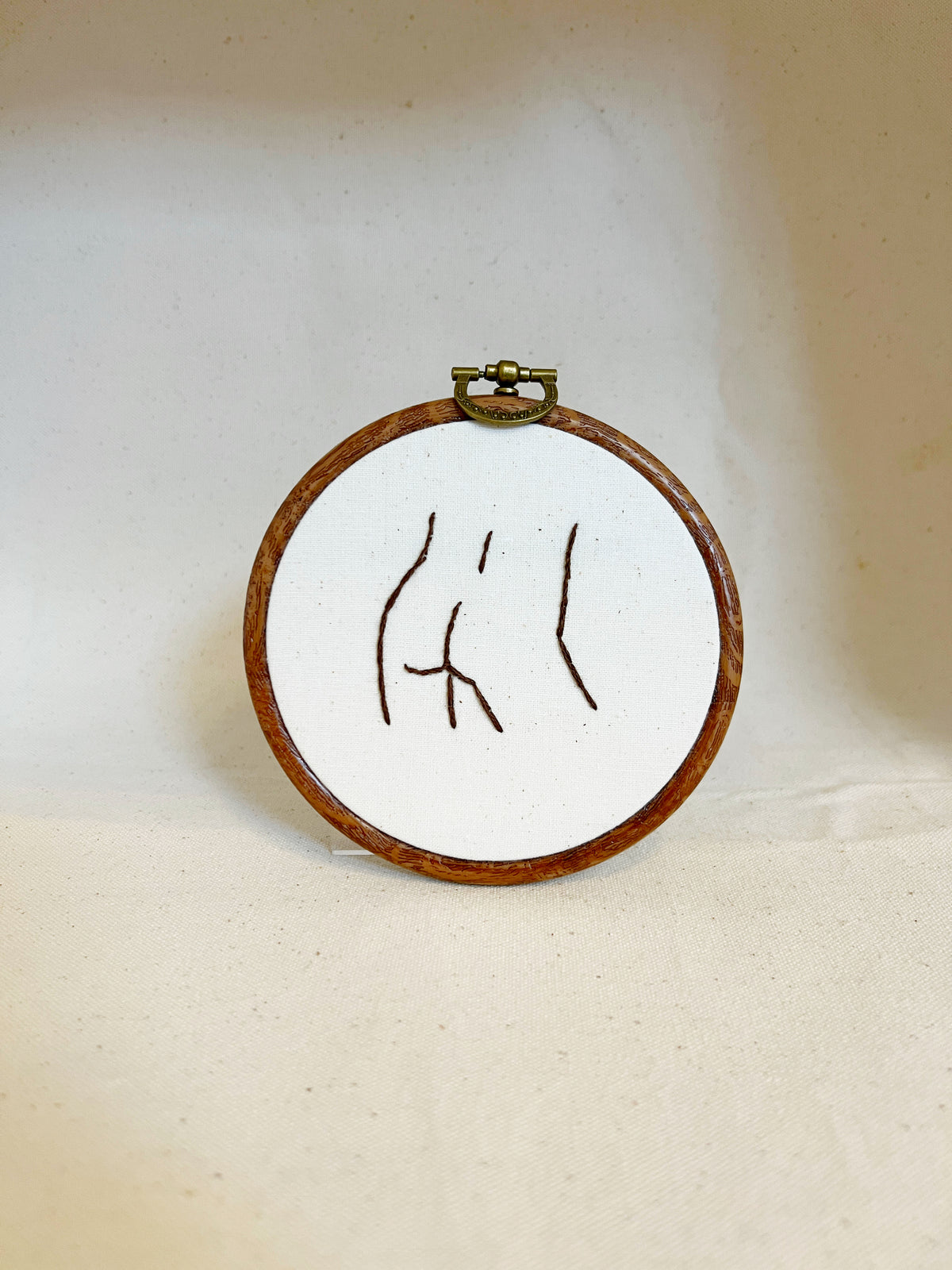 Her Butt | Framed Embroidery