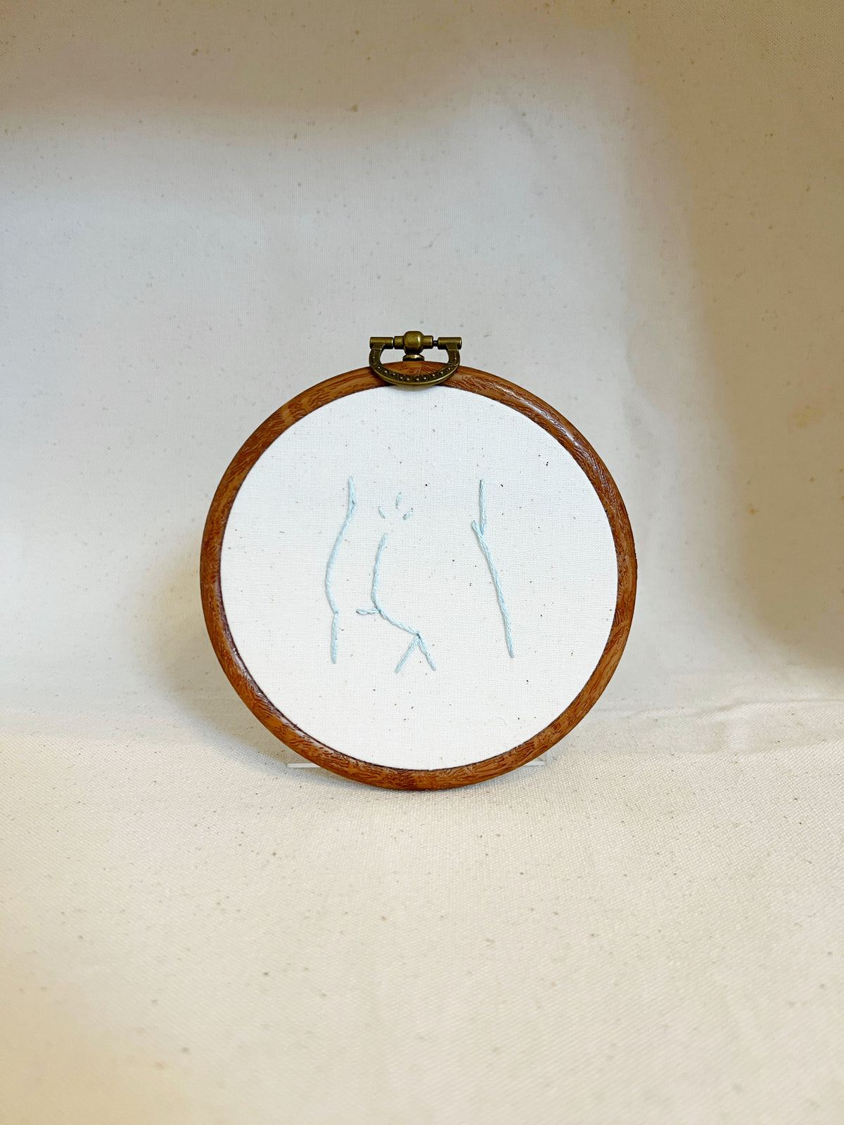 His Butt | Framed Embroidery