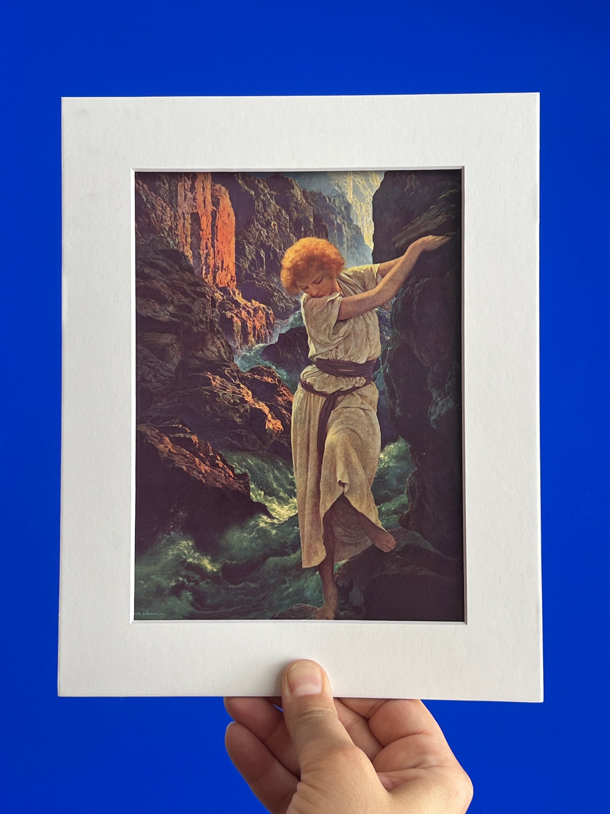 Art Print | Vintage Maxfield Parrish, "The Canyon" Lithograph
