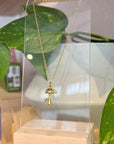 Gold-filled Mushroom Charm Necklace