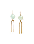 Frances Earrings | Amazonite with Bronze Forks