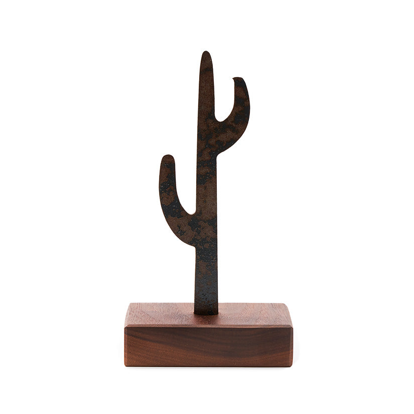 Saguaro Walnut Bottle Opener Stand - Thumbnail 2