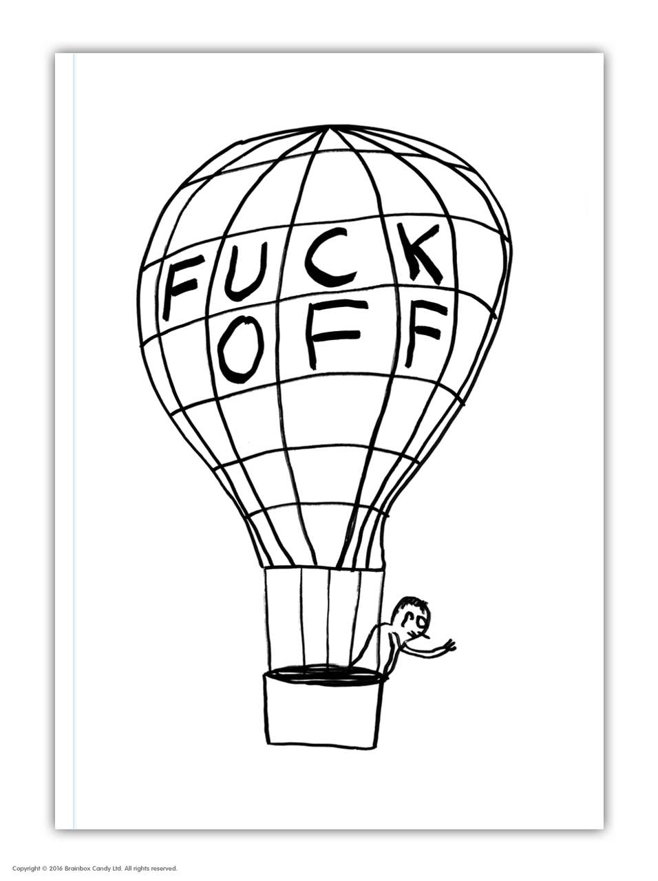 Notebook | Fuck Off Balloon