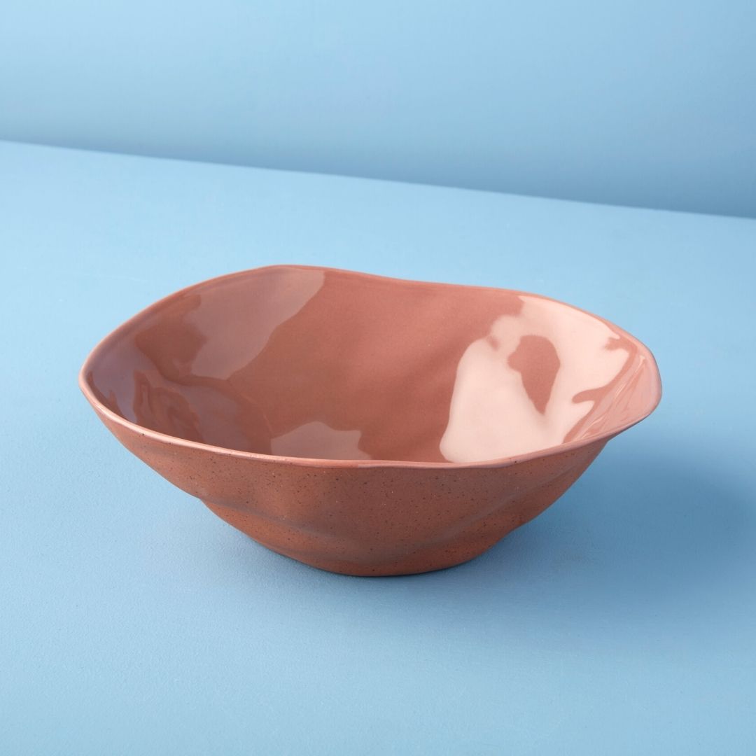 Stoneware Medium Serving Bowl | Terracotta Rose