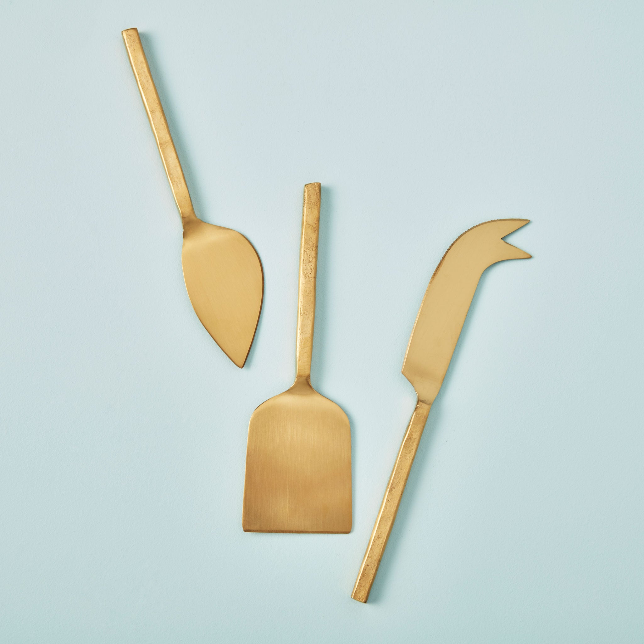 Forged Gold Cheese Serving Set