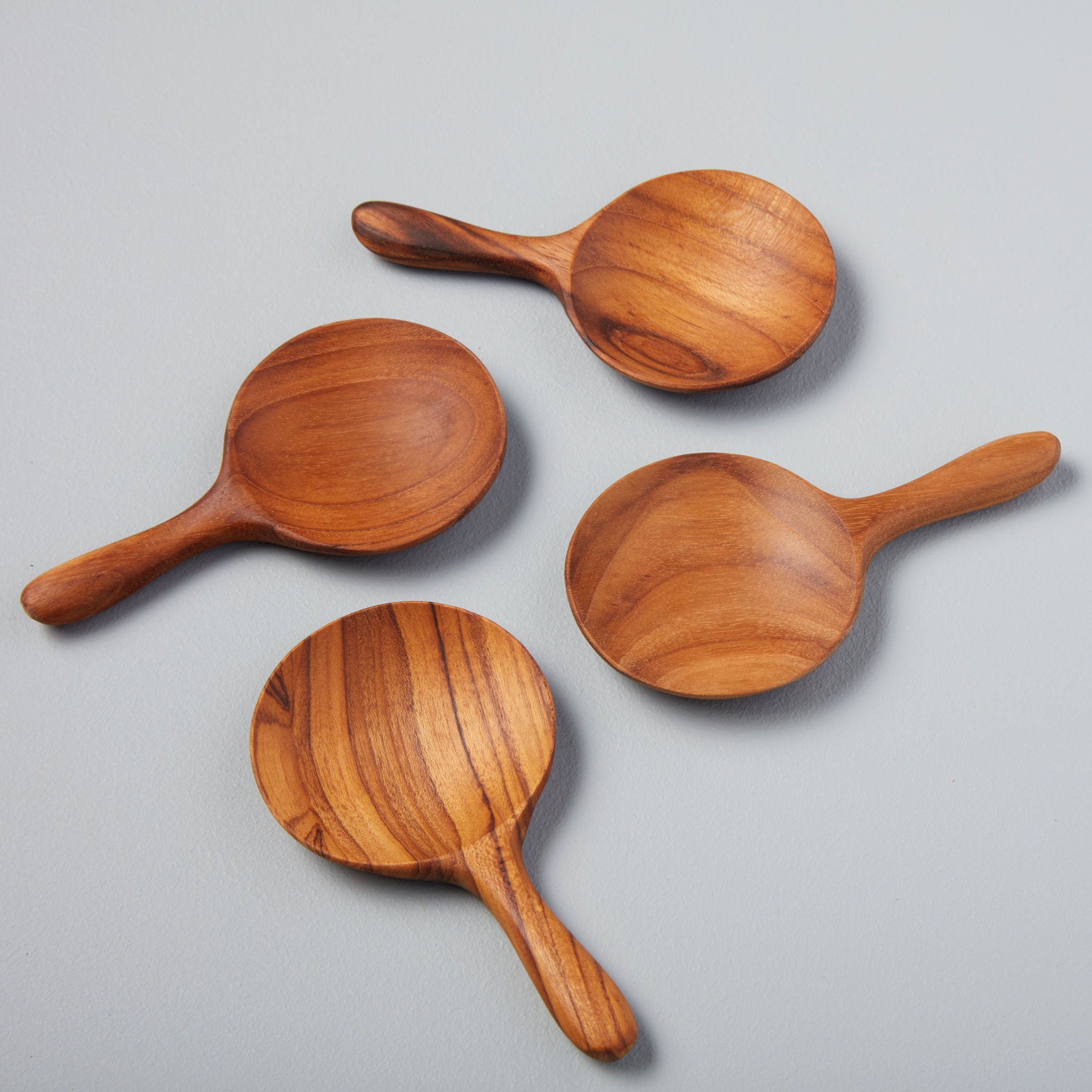 Wood Spoon | 4 inch Teak Round Scoop