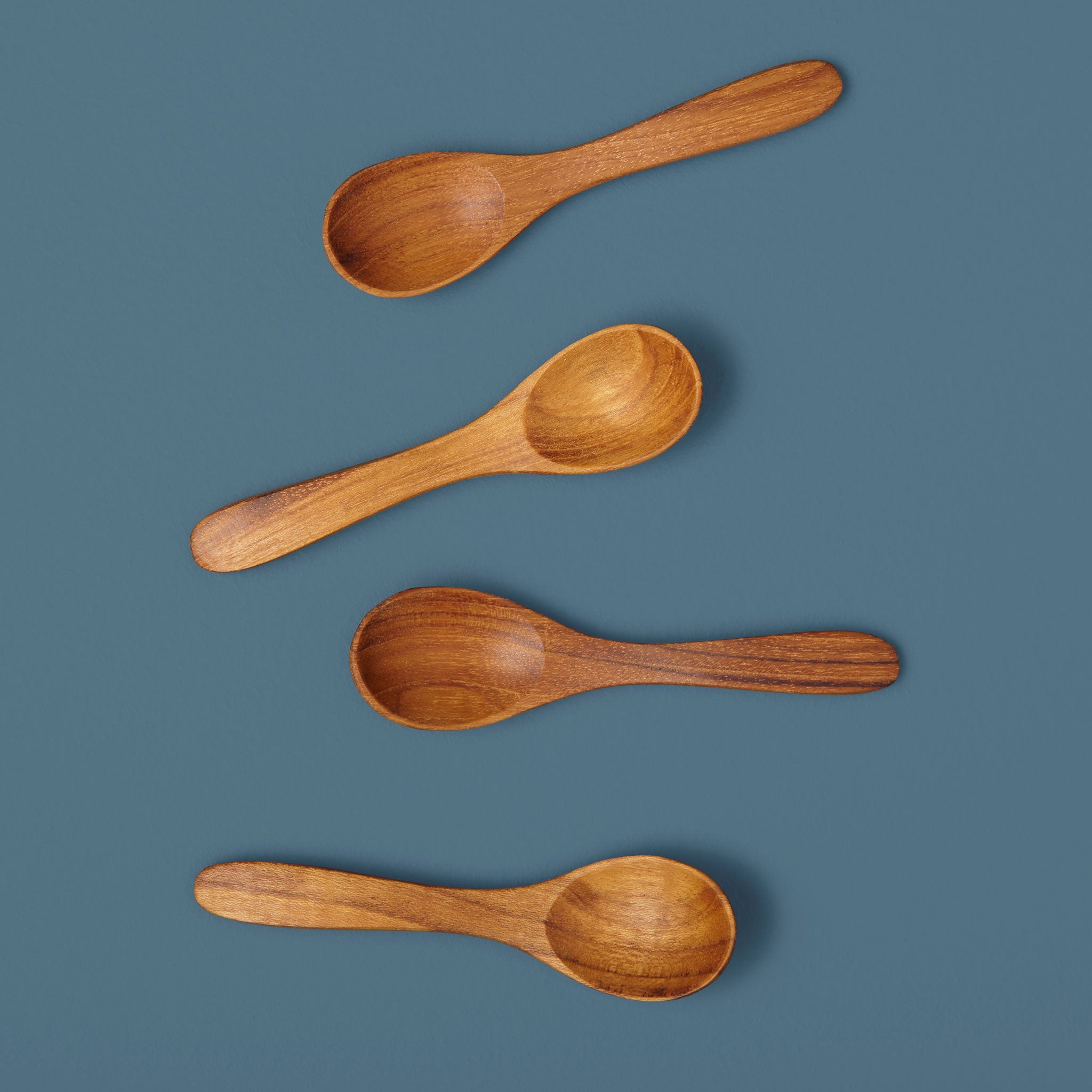 Wood Spoon | Small Teak 3 1/2 inch Teaspoon