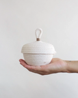 Mini Woven Basket With Lid