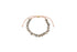 Shirin bracelet with speckled Dalmatian jasper beads on white