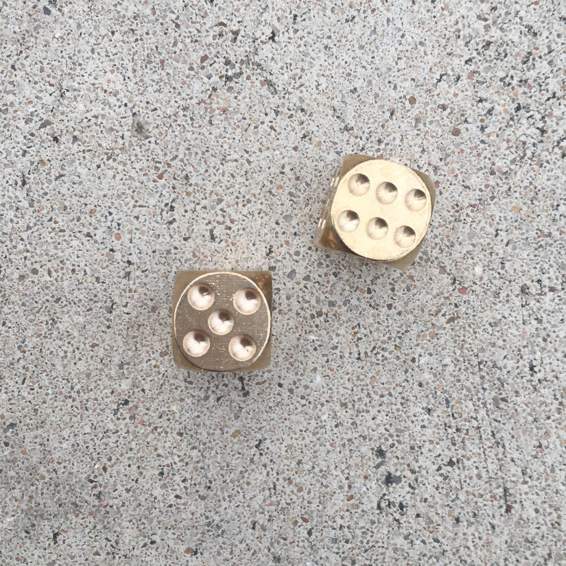 Brass Dice | Set of Two
