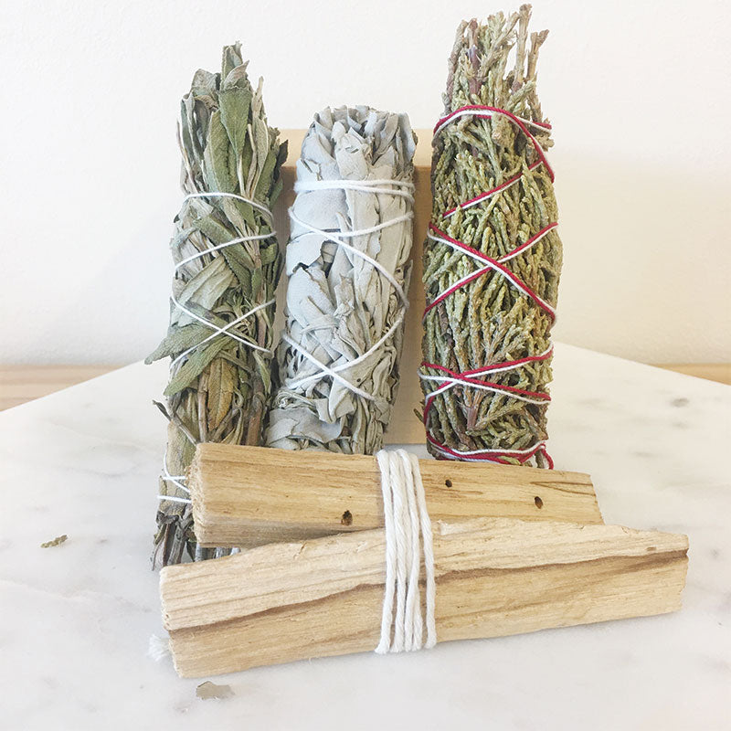 Smudge Sticks - Sage, Palo Santo, Lavender, and Juniper Incense