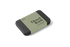 Black incense tin with a green Desert Kush label on a light gray background